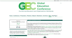 Desktop Screenshot of globaleducationconference.com